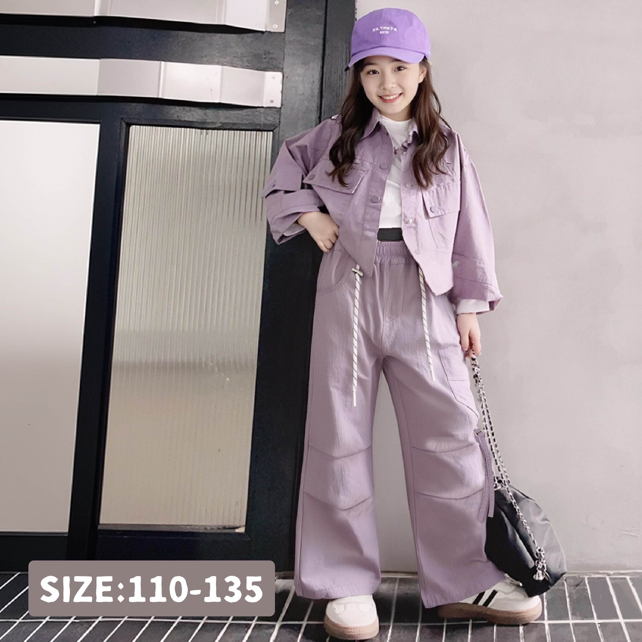 【H55270】特色抽繩質感配飾束口褲＊四色