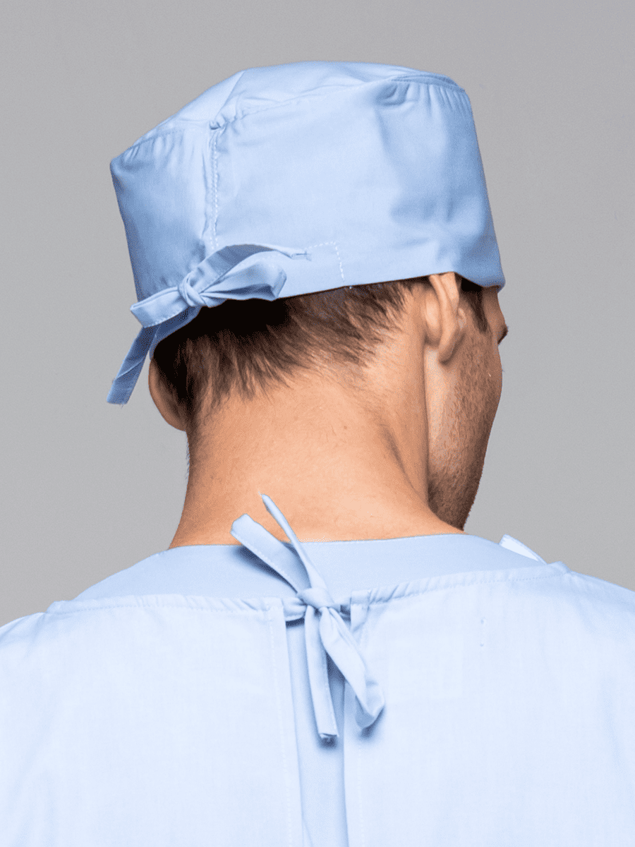 【 T08-1-B0 】護理手術帽-C經典布-寶寶藍