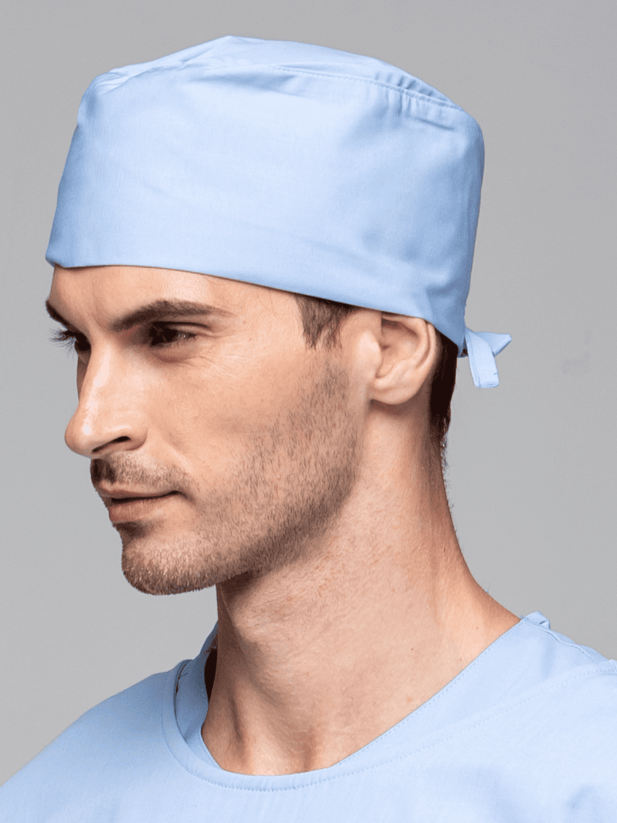 【 T08-1-B0 】護理手術帽-C經典布-寶寶藍