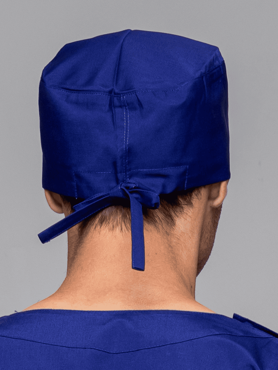 【 T08-1-B7 】護理手術帽-C經典布-寶石藍