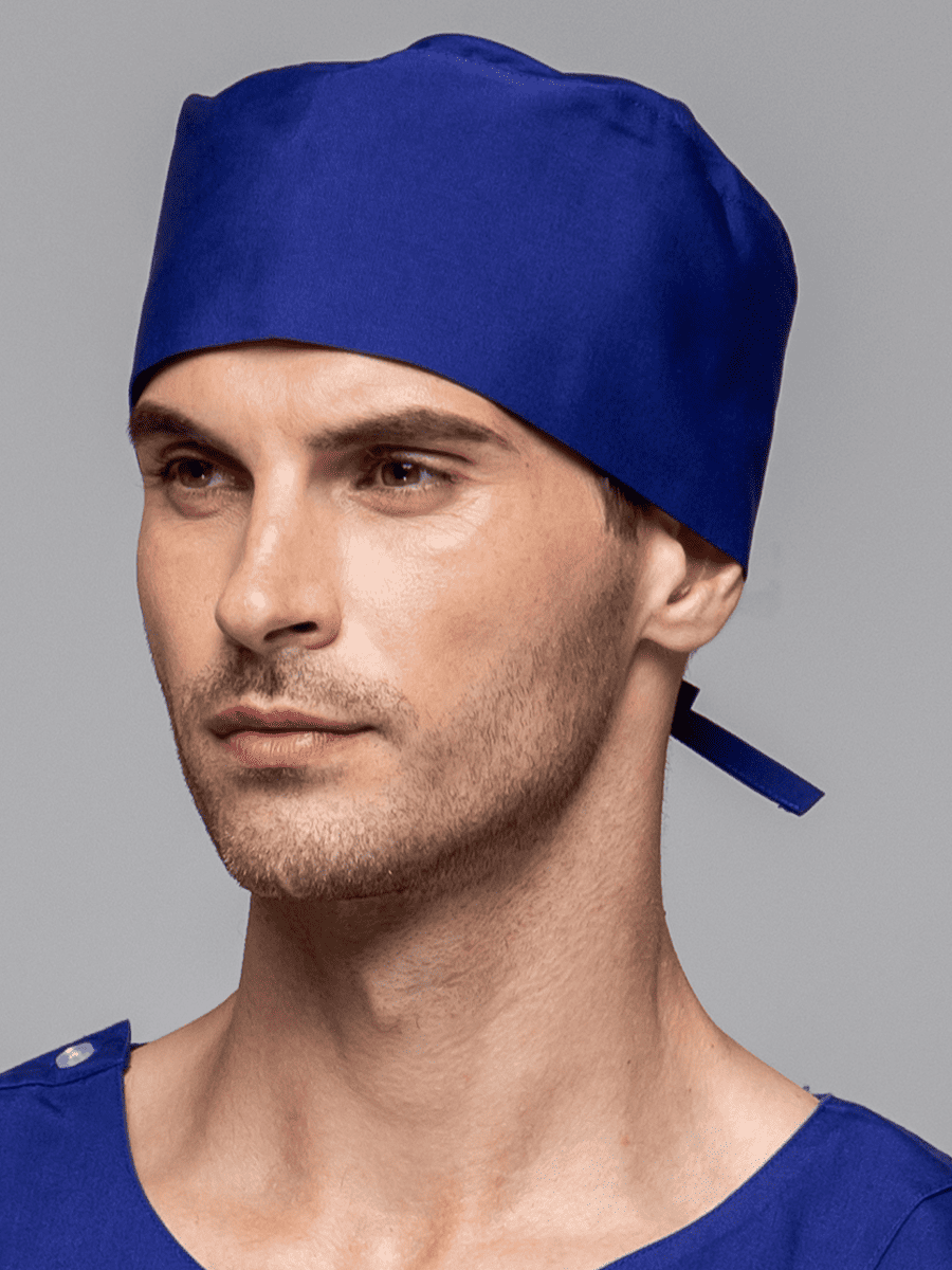 【 T08-1-B7 】護理手術帽-C經典布-寶石藍