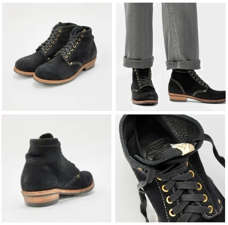 LAST SALE: VISVIM BRIGADIER BOOTS-FOLK *COW SUEDE - BLACK SIZE 9.5 & 10.5 IN STOCK NOW (現貨發售中)