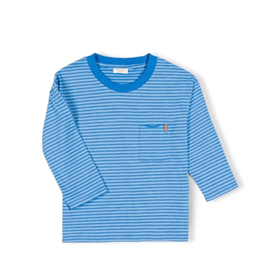 NIXNUT 寬鬆條紋長袖上衣 Drop Shirt Frost Stripe