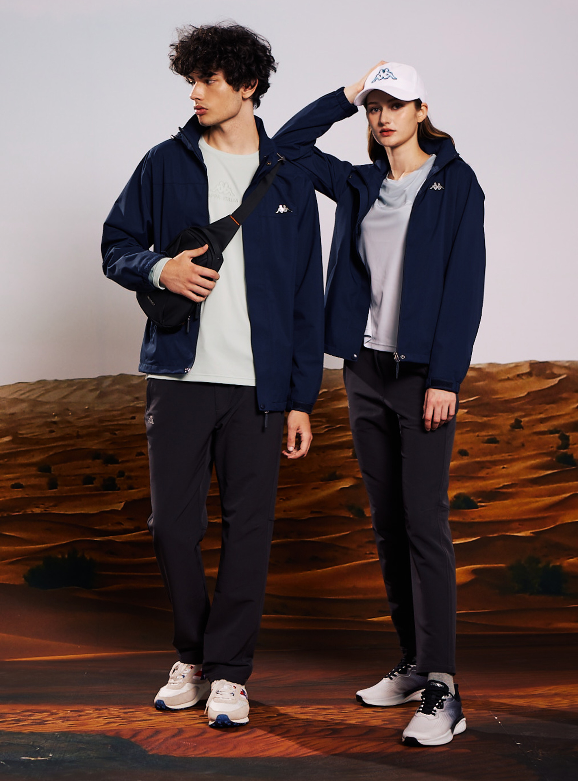 女款  8K防水雙層連帽風衣