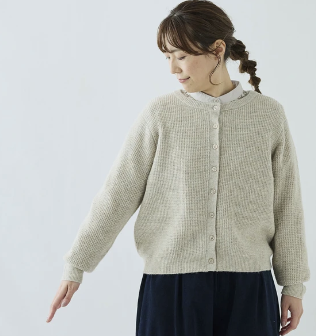 ｛預訂款｝粉色系蓬鬆輕盈針織外套（3色入）【日本直送】