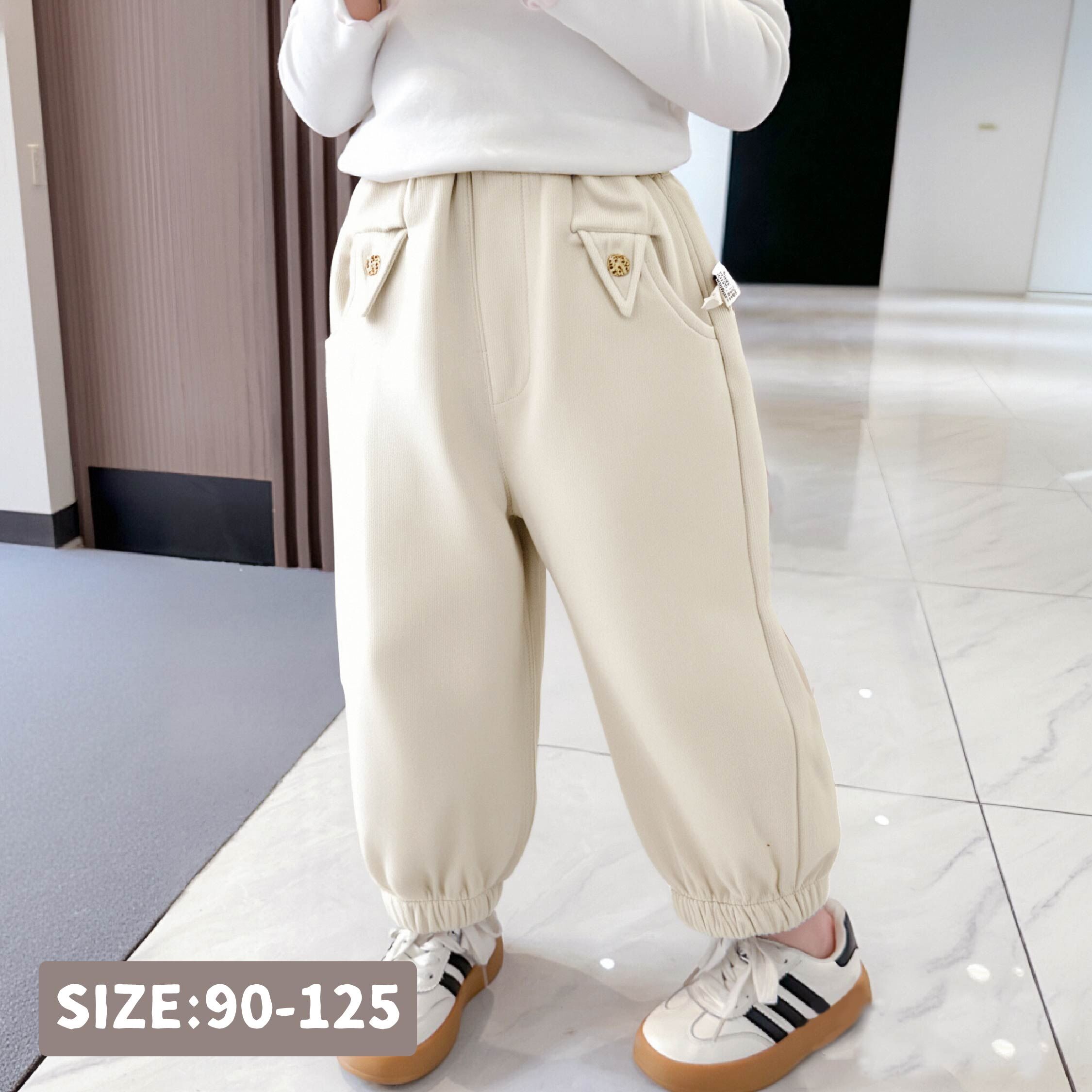 【H55228】日系極簡口袋設計縮口褲