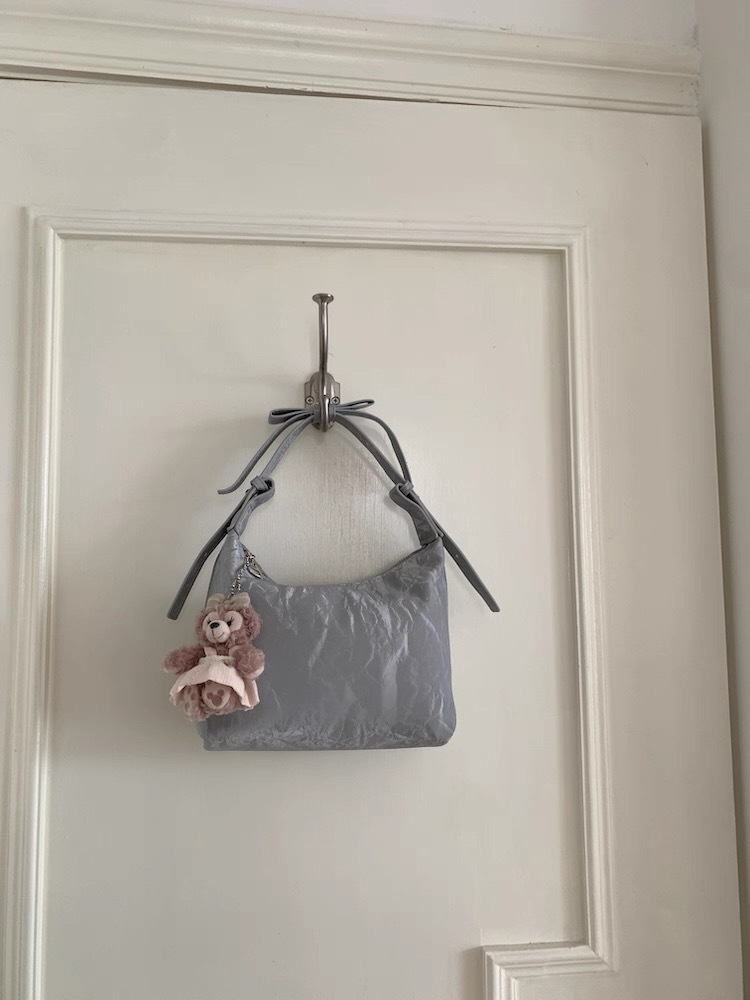 Me.gusta｜Soft Crush 奶蓋蝴蝶結🎀軟綁帶肩背包