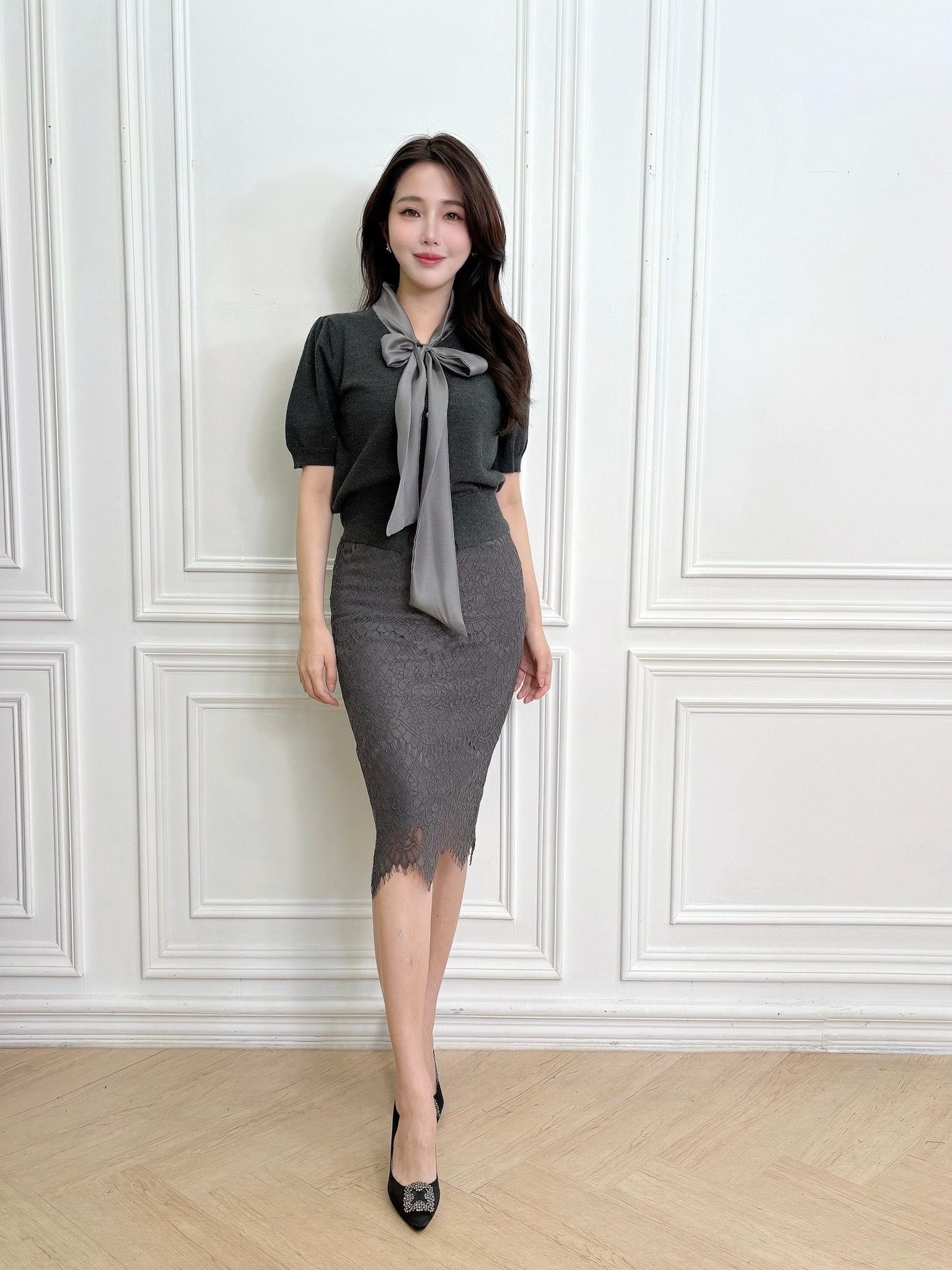 絕美細緻合身蕾絲裙