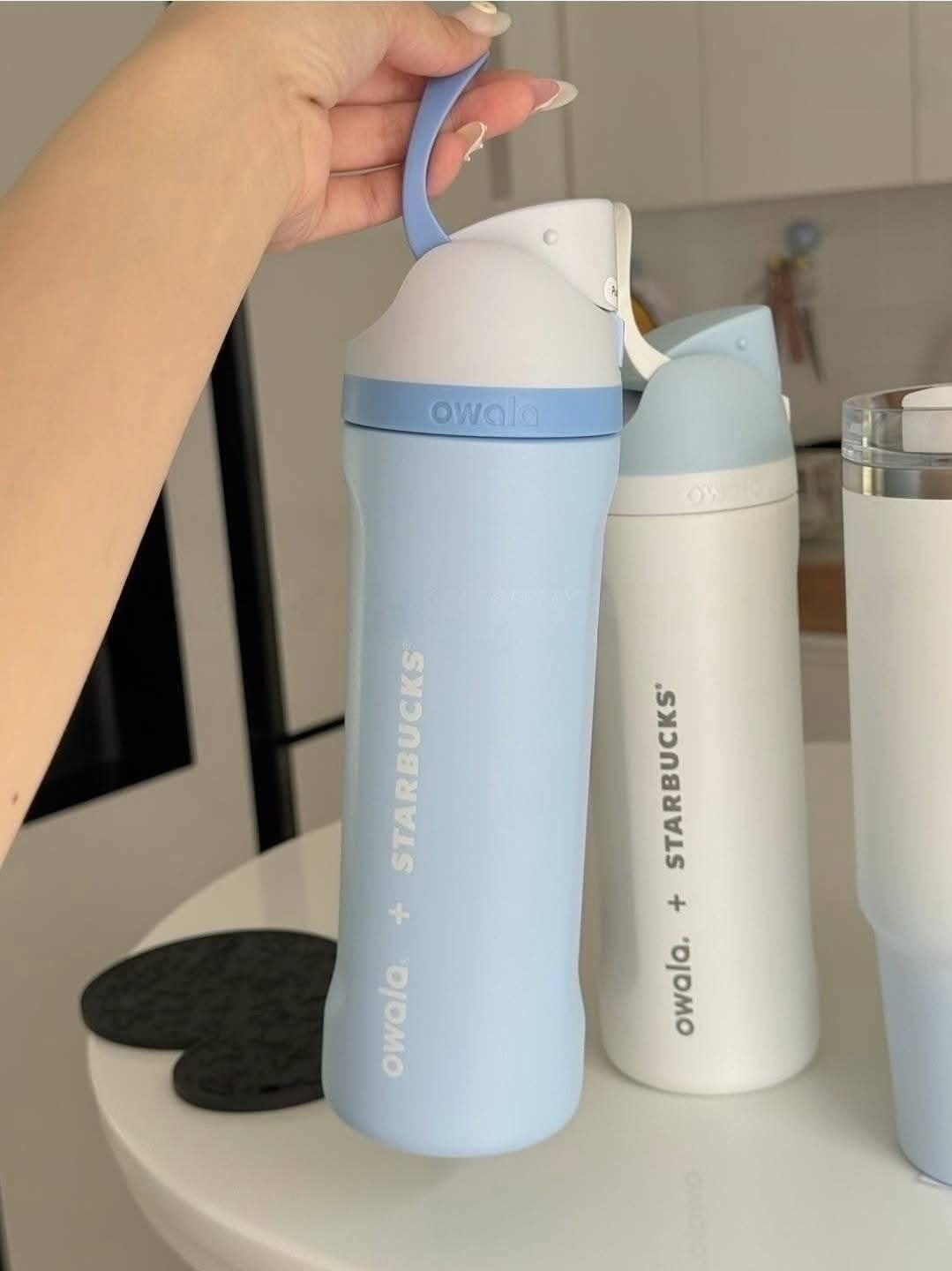 Starbucks 星巴克 x Owala 夏日海洋聯名系列 吸管杯 無尾熊杯 藍白漸層 共4款