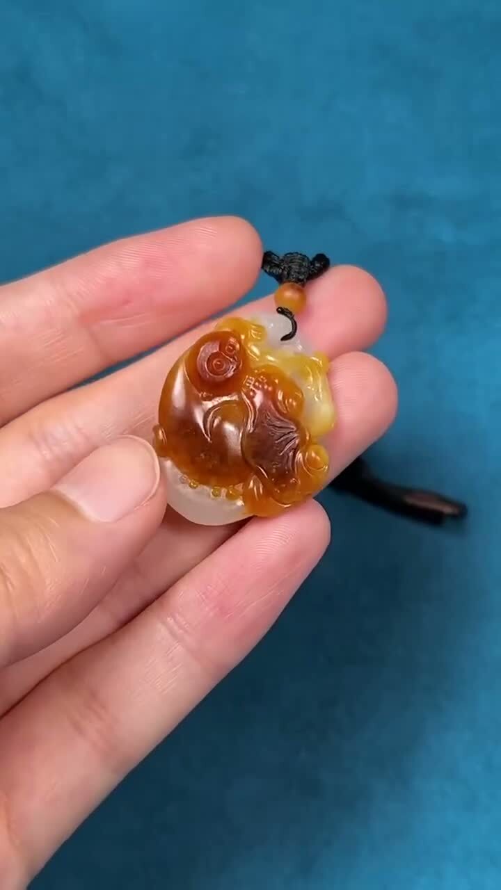 和田玉籽料紅皮靈猴獻瑞,天然和田玉軟玉