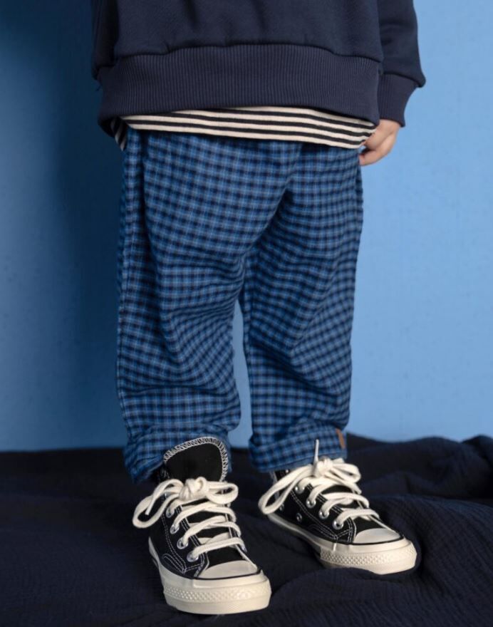 NIXNUT 反摺格紋長褲 Stic Pants Rain Checkered