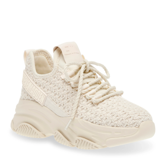 [S] STEVE MADDEN PRISM SNEAKERS,WHITE, PRIS10S1-WHT [FINAL SALE] (SSM261)