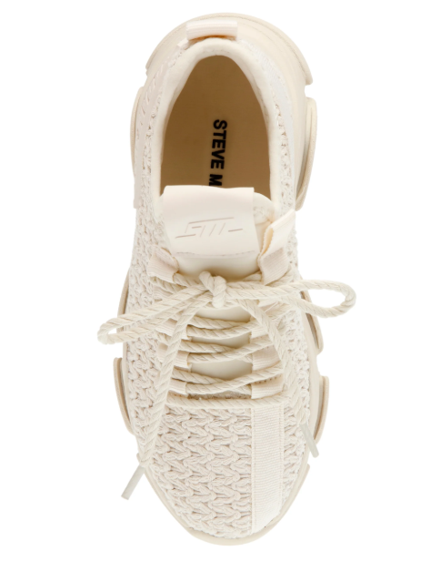 [S] STEVE MADDEN PRISM SNEAKERS,WHITE, PRIS10S1-WHT [FINAL SALE] (SSM261)