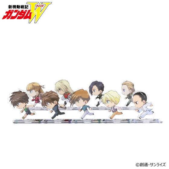 242252 Pbandai 預訂2026/2月 新機動戦記ガンダムW 走るデフォルメシリーズ アクリルスタンド （全9種）
