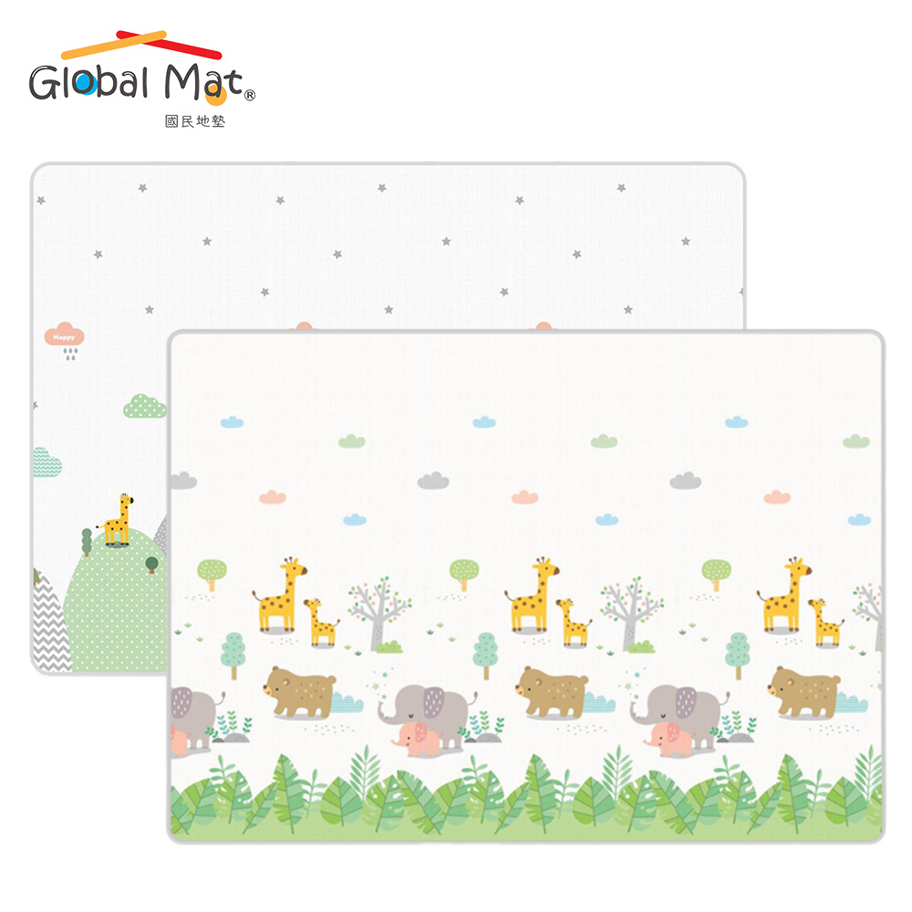 限時免運【Global mat】國民地墊 2CM 加厚雙面 XPE 摺疊地墊 - 辰星杉林 C8  (200x150)