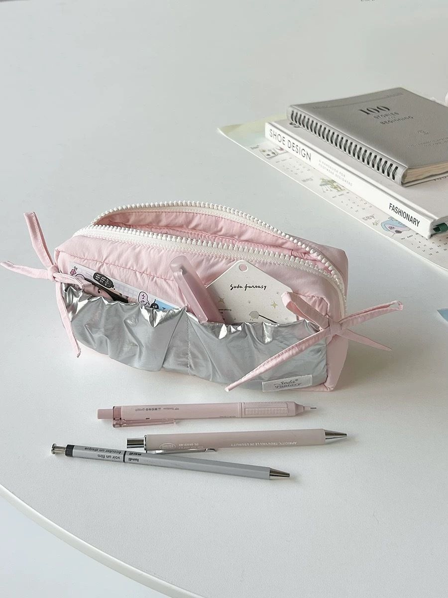 Me.gusta｜Soda Fantasy｜雙口袋緞帶筆袋