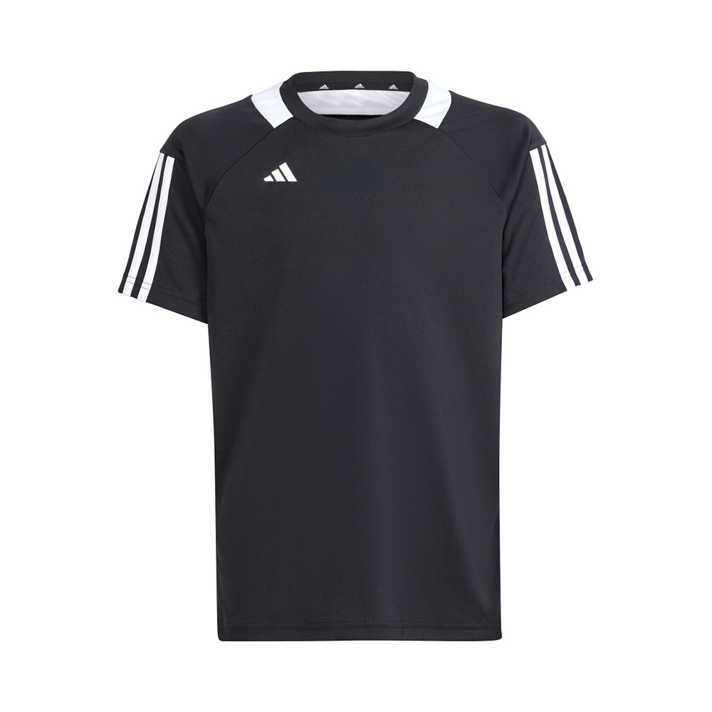 Adidas J Sere T 大童 黑色 亞規 吸濕 排汗 舒適 休閒 運動 短袖 IS0329