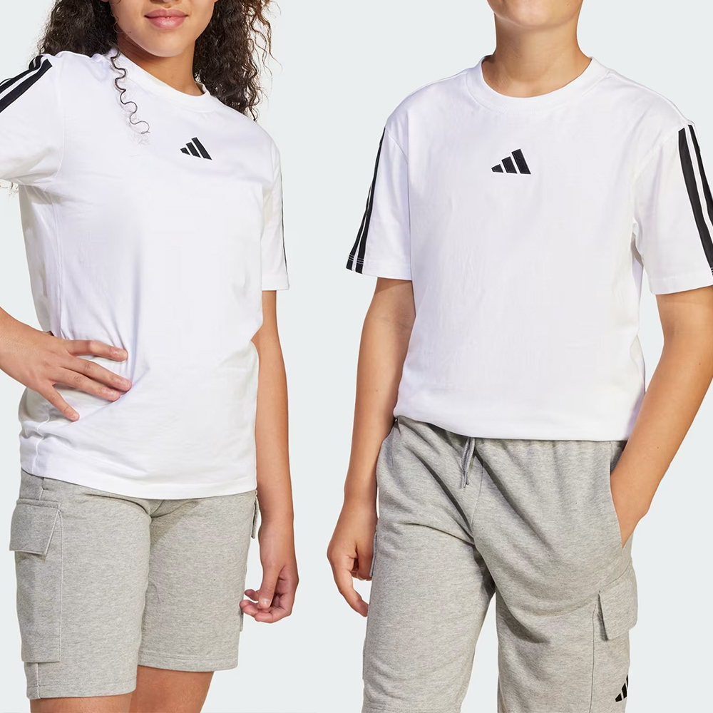 Adidas J 3S Tee 160 大童 白色 圓領 Logo 休閒 運動 短袖 JD6488