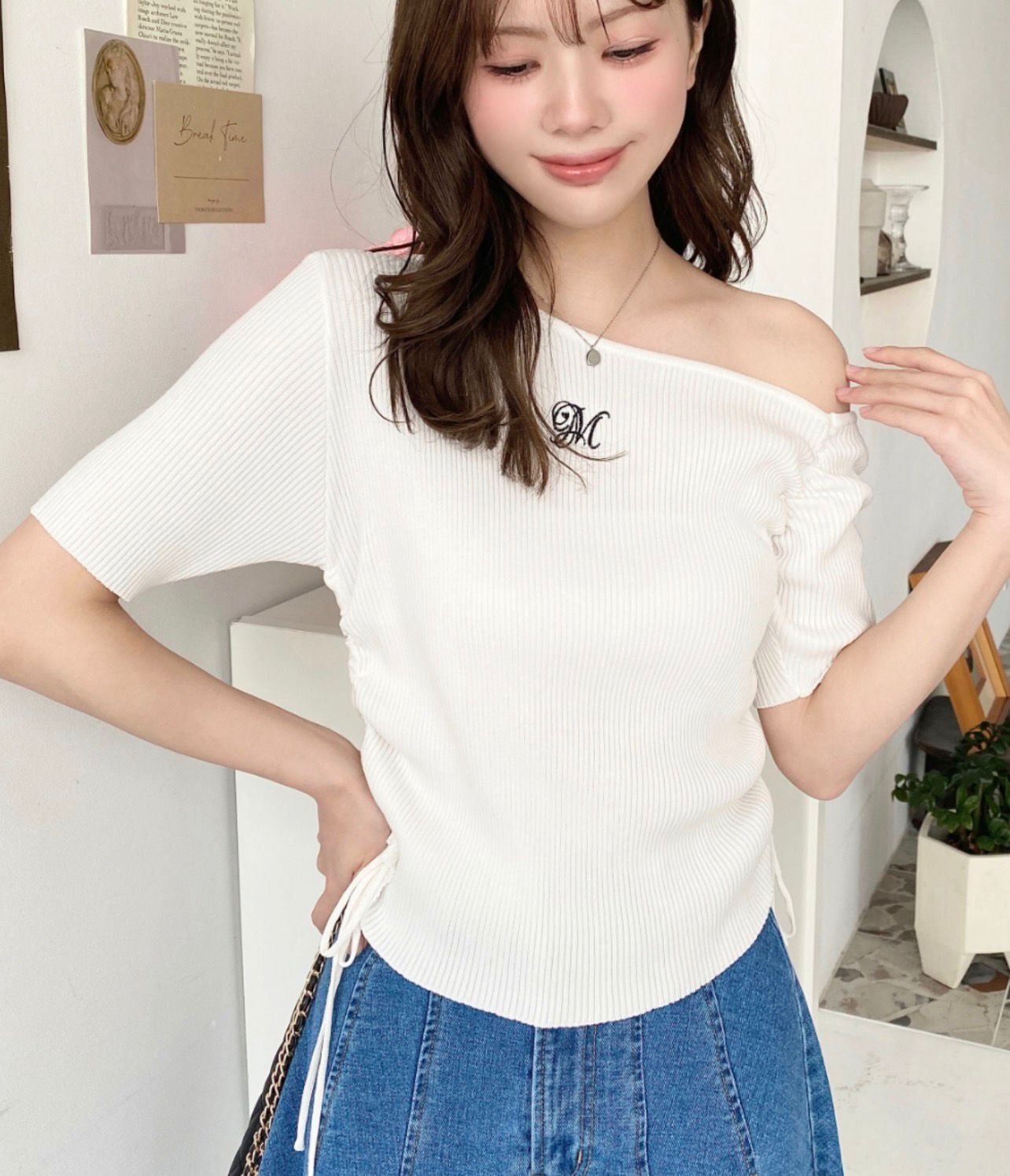 【預購】JN092502 moment+ 針織短袖上衣