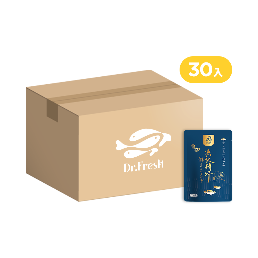 漁悅精淬 石斑魚精華環保生活組(30入)