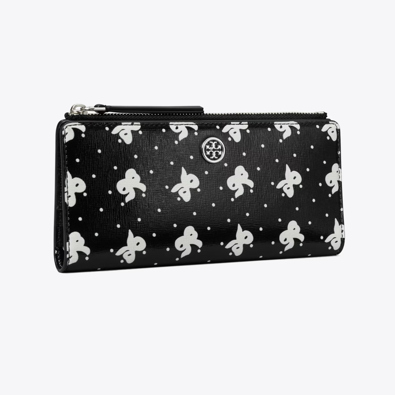 Tory Burch - Robinson 薄款對摺長銀包 (蝴蝶結印花) (166030)