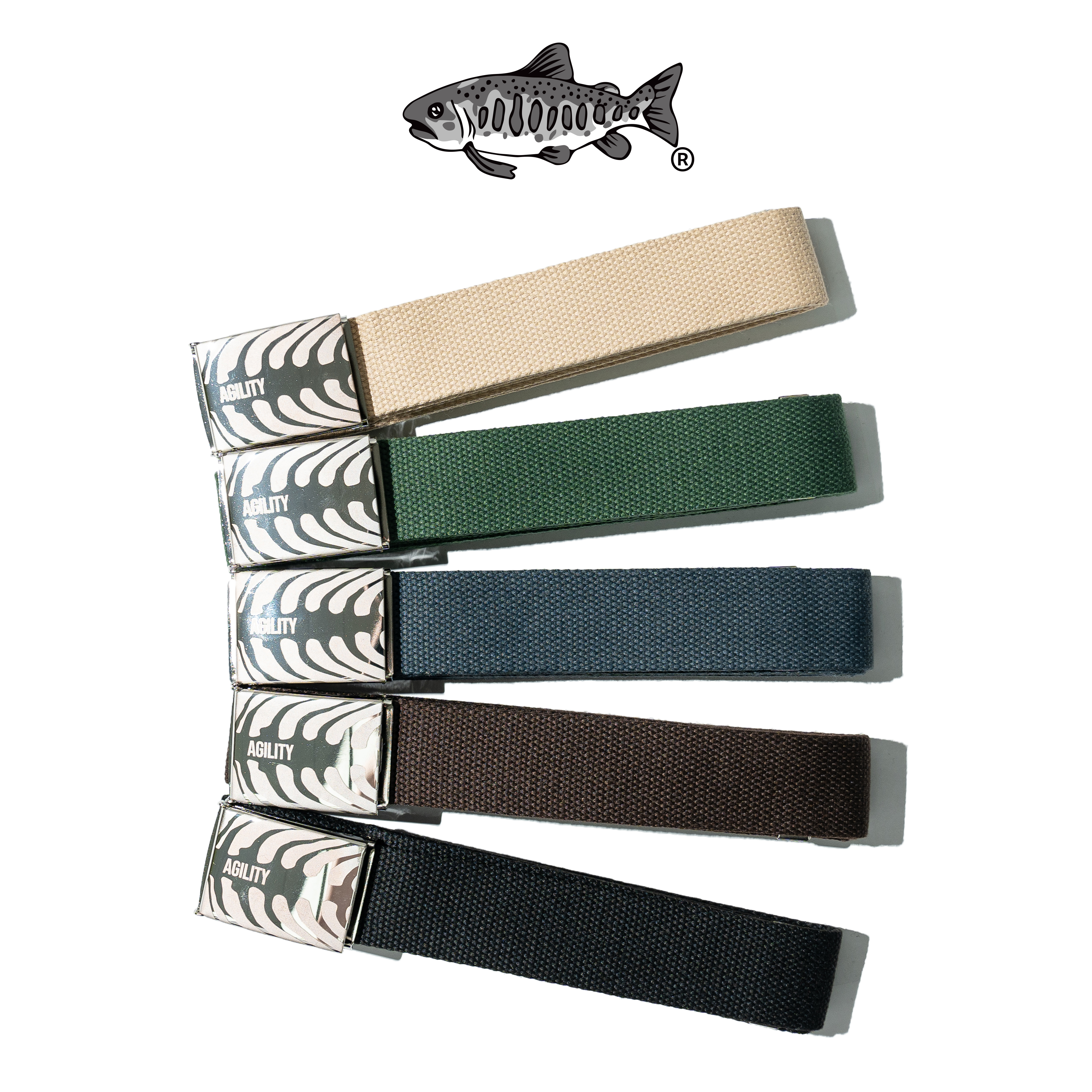AGILITY Canvas Belt / “Bones” 魚骨帆布皮帶 [CB1]
