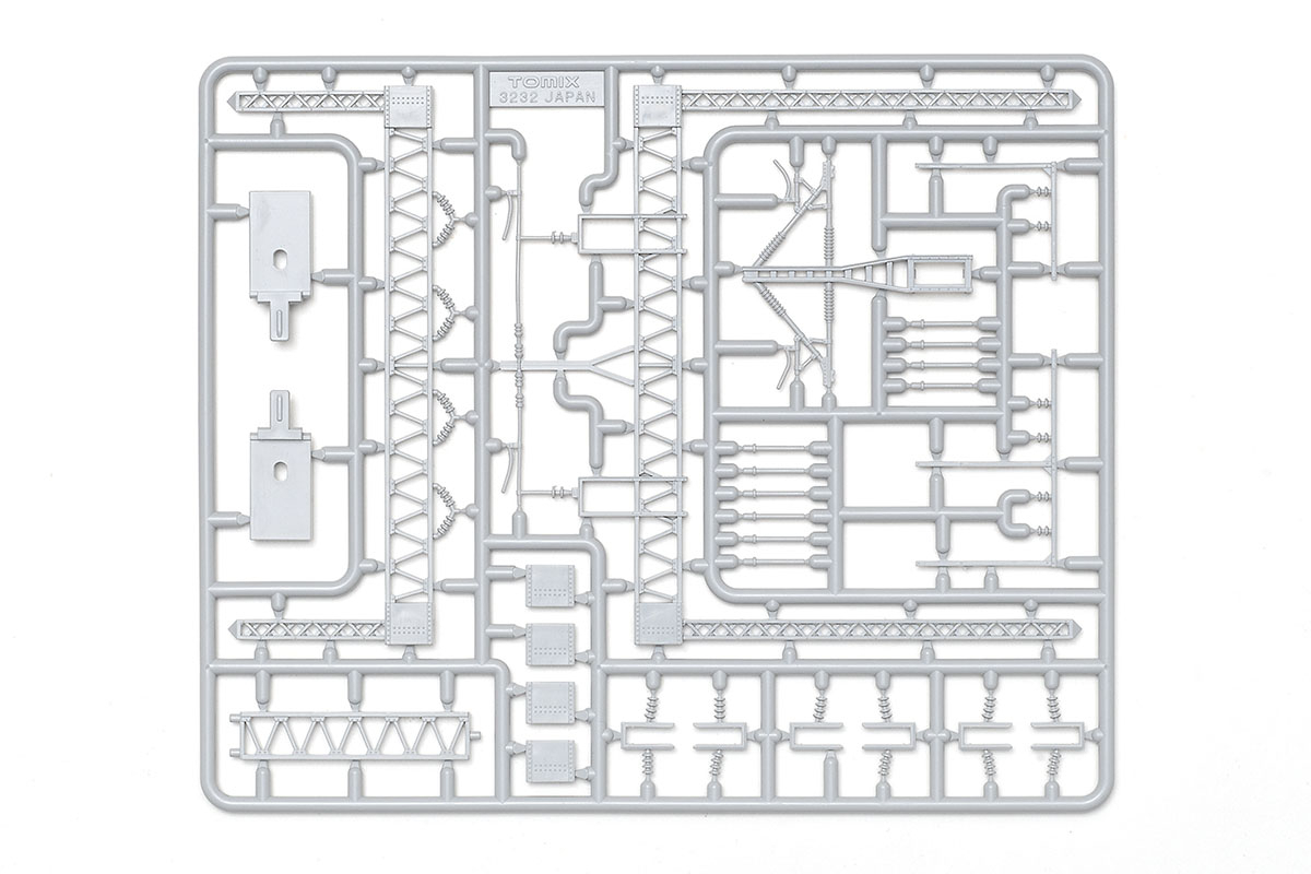 Tomix 3282 N規 架空桿用雙線高壓電纜桁架（12條電纜）