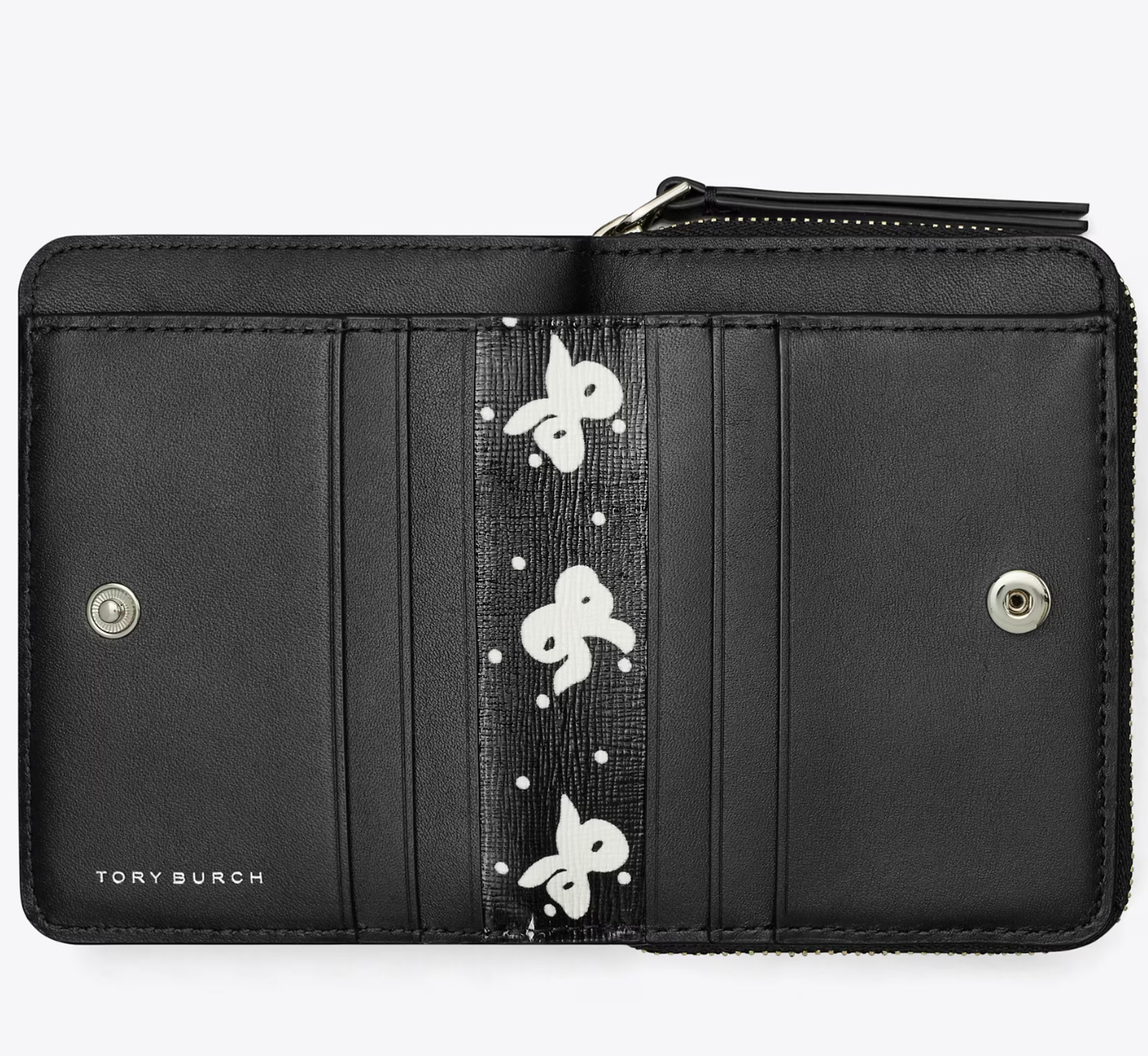 Tory Burch - Robinson 對摺短銀包 (蝴蝶結印花) (166031)