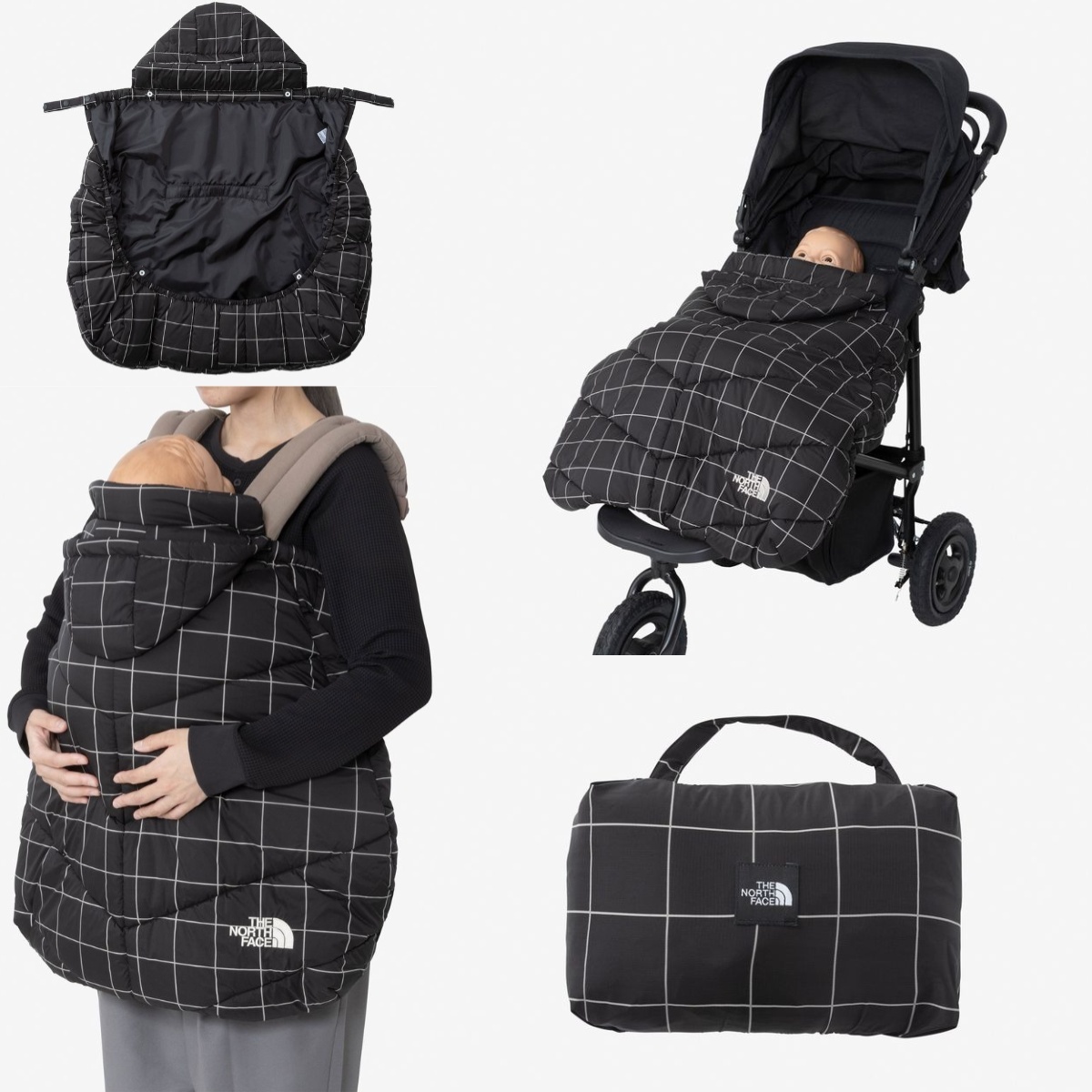 特價預購┃日本 THE NORTH FACE Novelty Shell Blanket Baby 嬰兒 披肩 防潑水 格紋 保暖毯