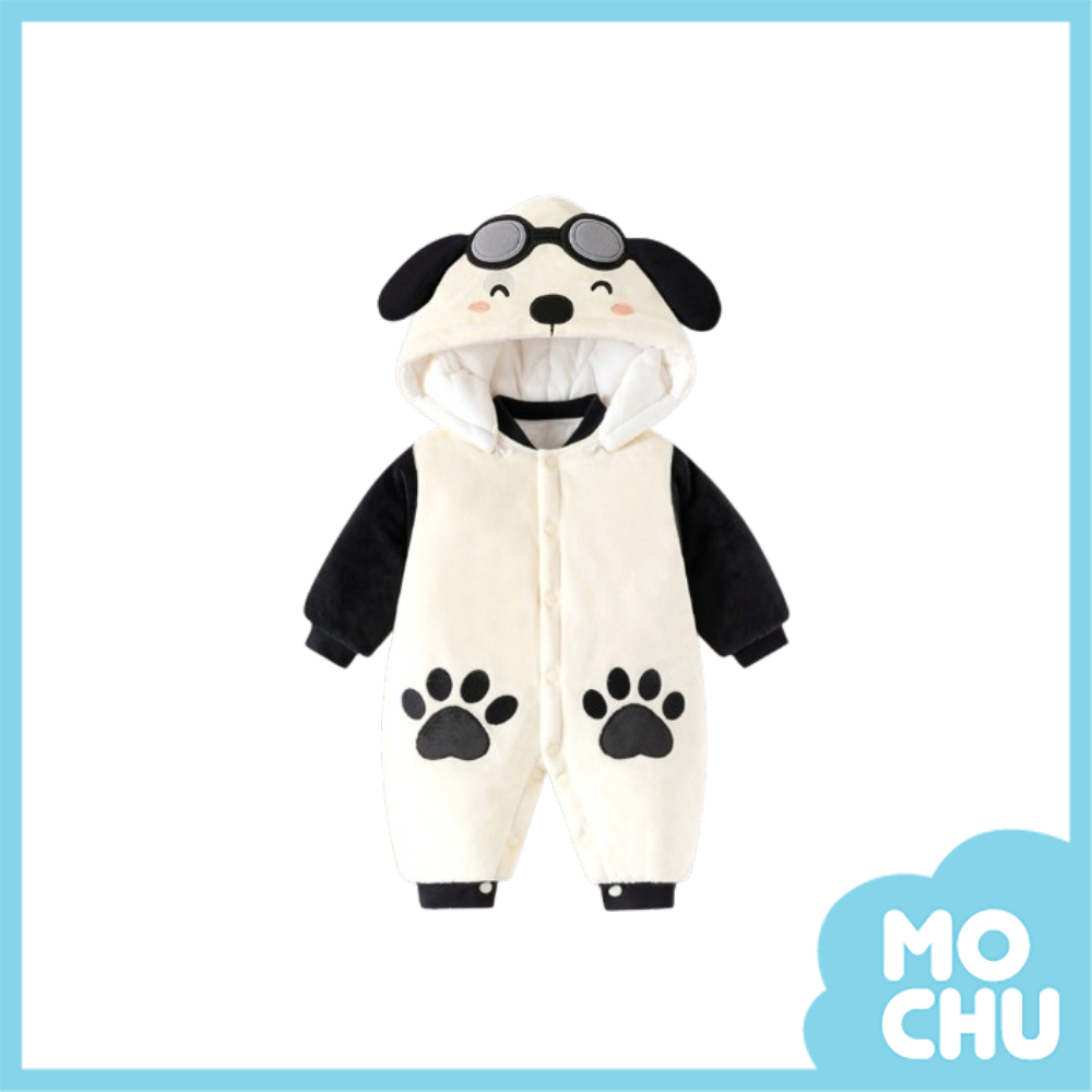 小狗加絨加厚連身衣(帽可拆)