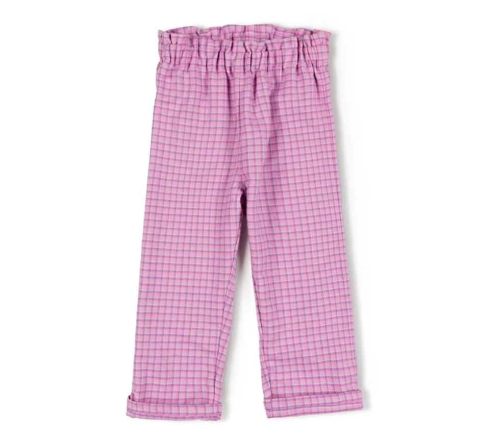 NIXNUT 花苞格紋褲 Ril Pants Lila Checkered