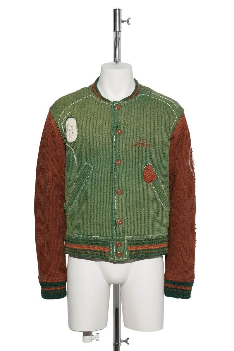 Plateau Knitted stitch Varsity jkt