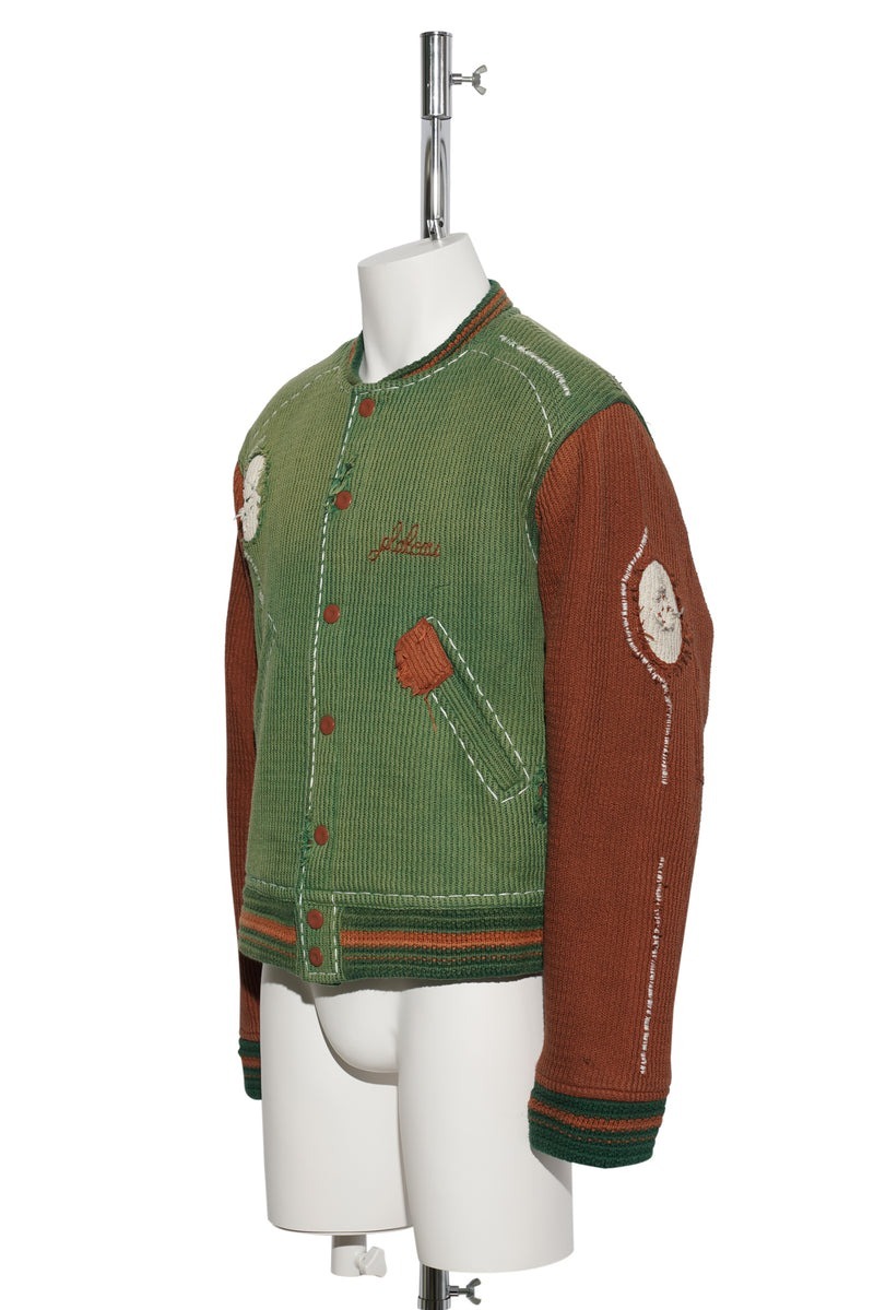 Plateau Knitted stitch Varsity jkt