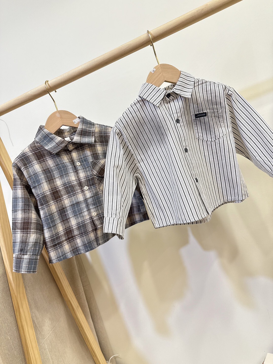 NH6201兩穿直條襯衫A32(圖右)