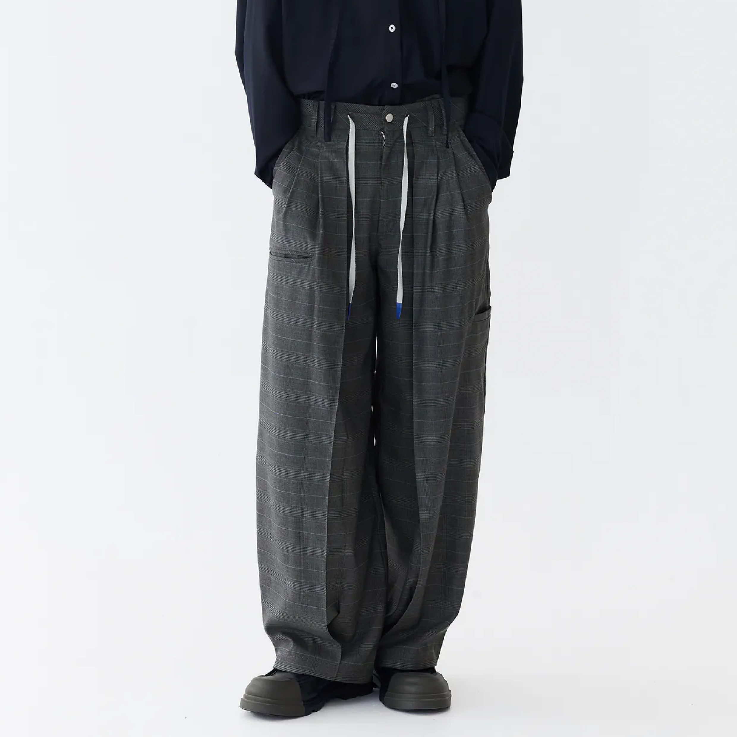 MELSIGN Baggy Tartan Trousers X