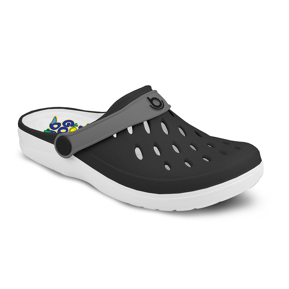 【 BOAONDA 】巴西原創設計 | EASY 003 (PRETO/BRANCO) 休閒童鞋