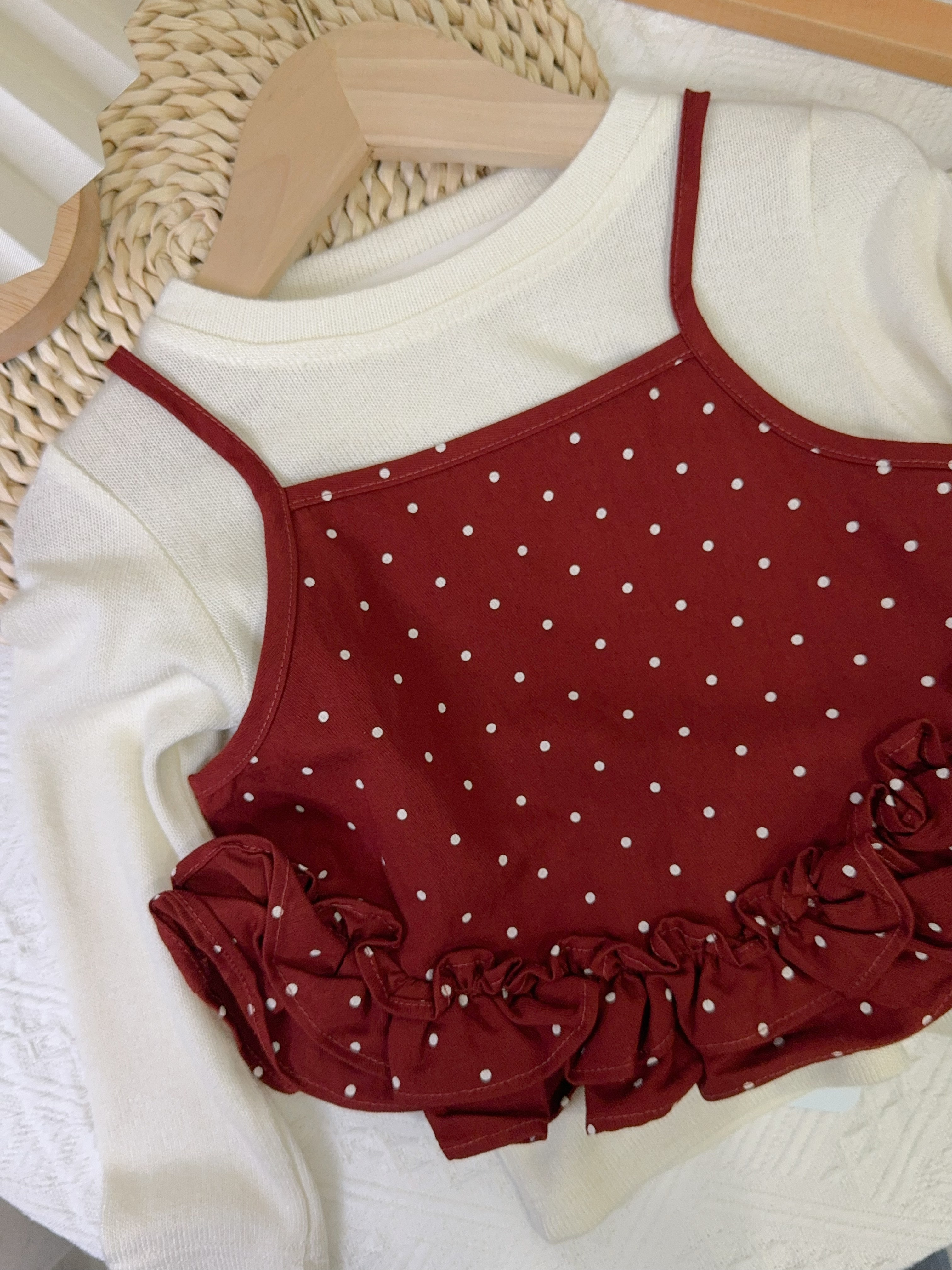 M5067點點二件衣A13