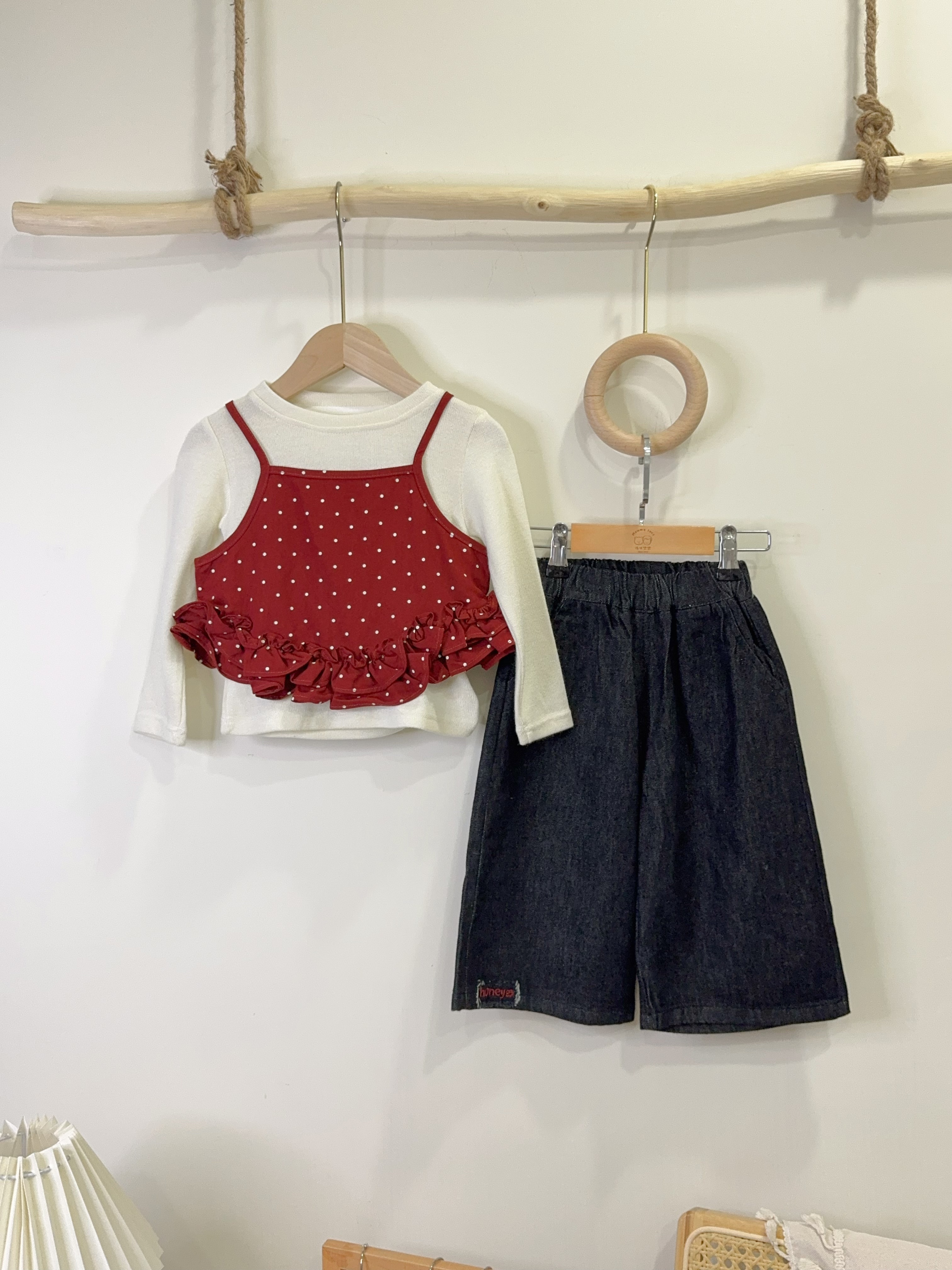 M5067點點二件衣A13