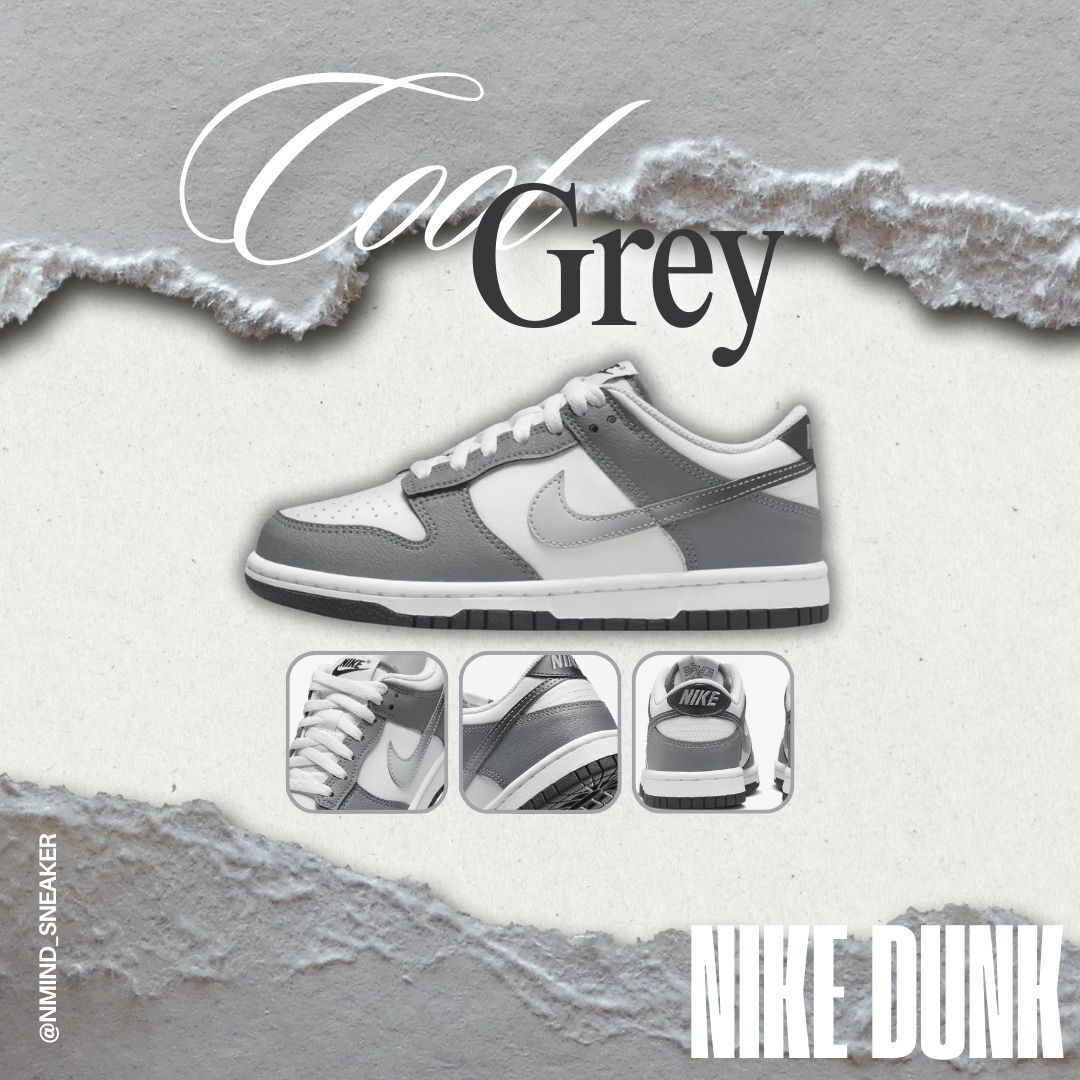 <快速出貨> Nike Dunk Low GS "Cool Grey" 極致銀灰