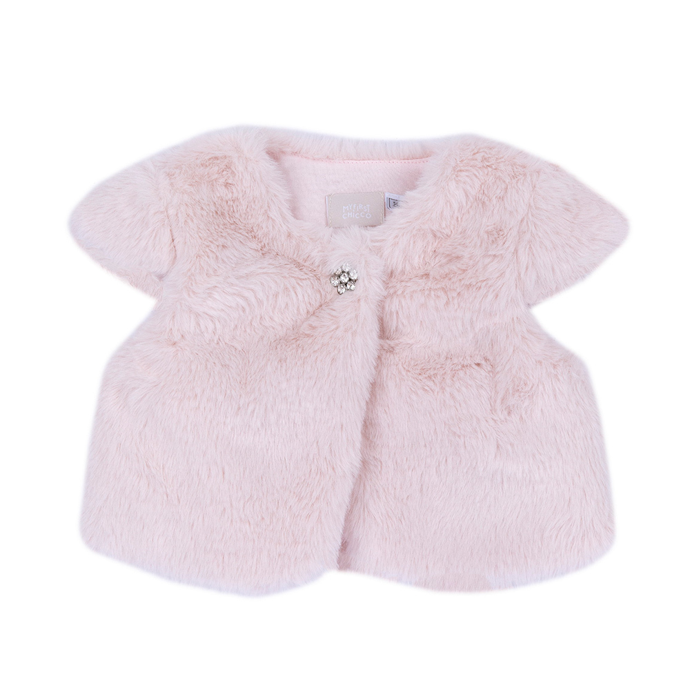 粉紅邦妮-長毛背心