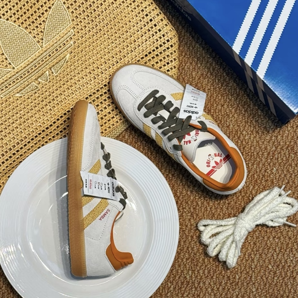ADIDAS SAMBA X TAIPEI 炸雞排 台灣限定 米黃 德訓鞋 休閒鞋 男女款 KI7433