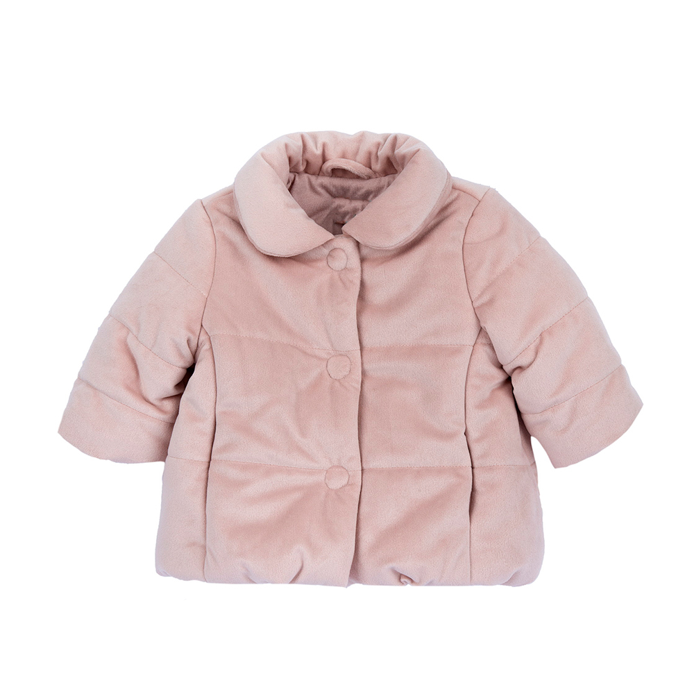 夢幻花朵-細絨布舖棉外套