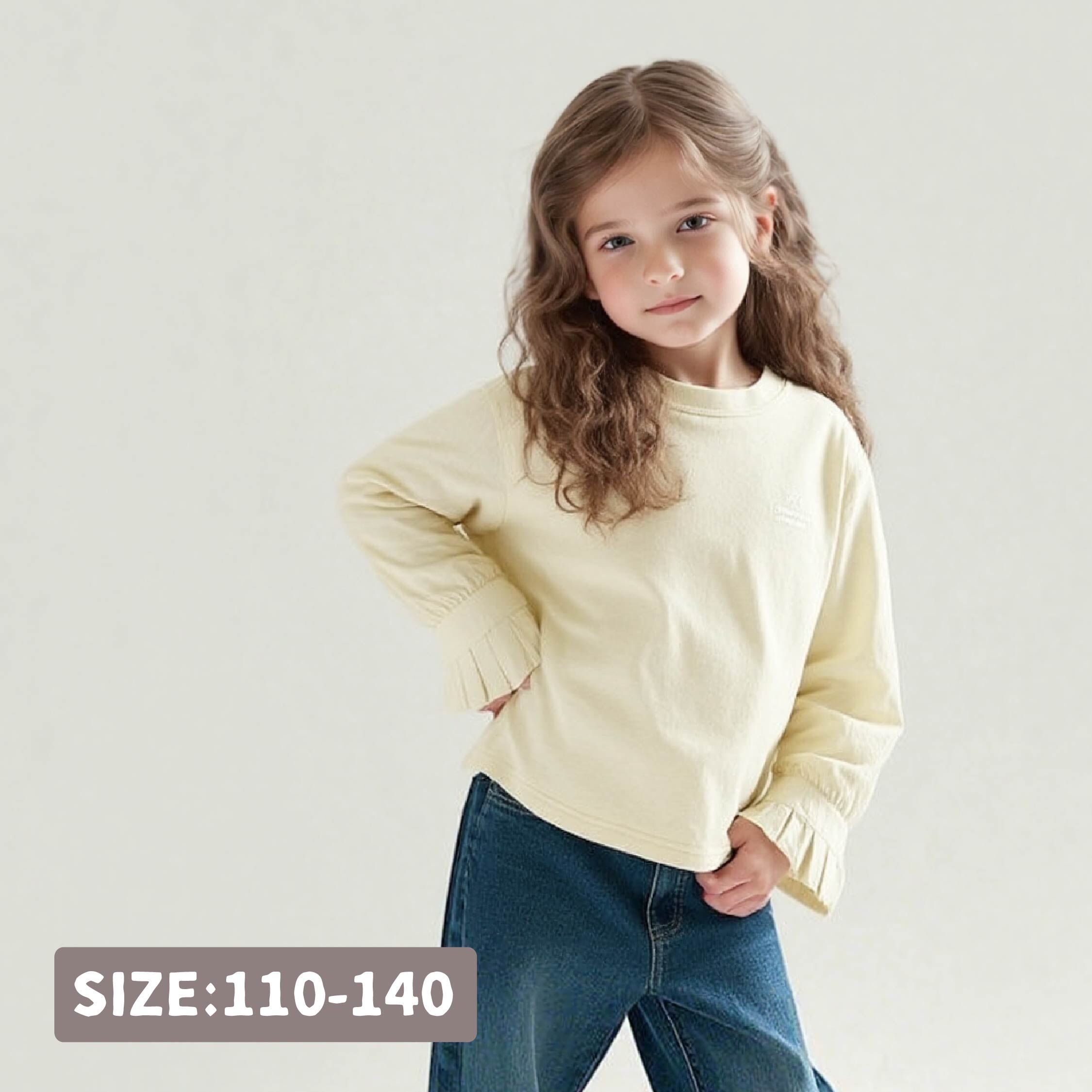 【H55381】氣質蝴蝶結百褶袖設計上衣