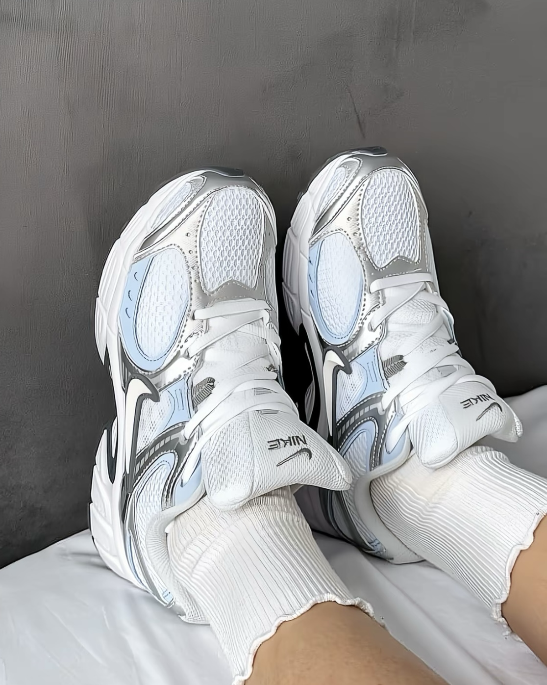 Nike V5 RNR Summit White/Smoke Grey 灰銀淺藍 網布 運動鞋 休閒鞋 男女鞋