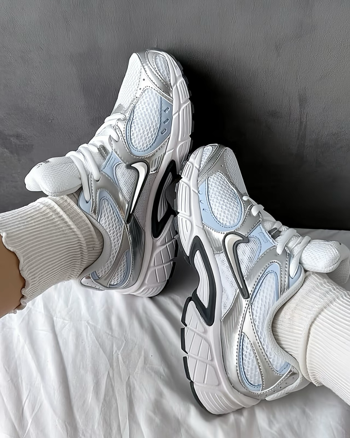 Nike V5 RNR Summit White/Smoke Grey 灰銀淺藍 網布 運動鞋 休閒鞋 男女鞋