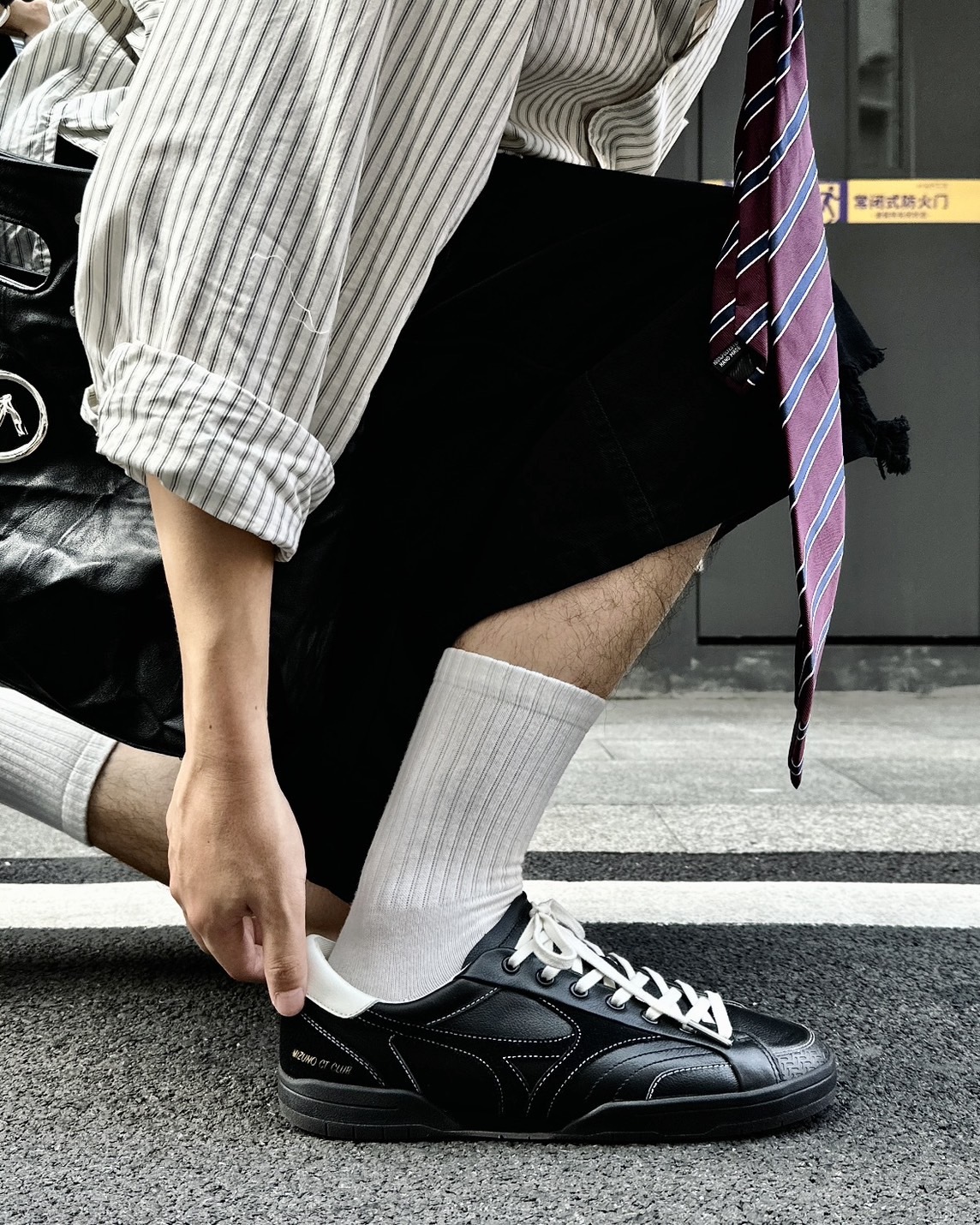 <秋冬必買>MIZUNO CT CLUB 美津濃 復古 黑魂