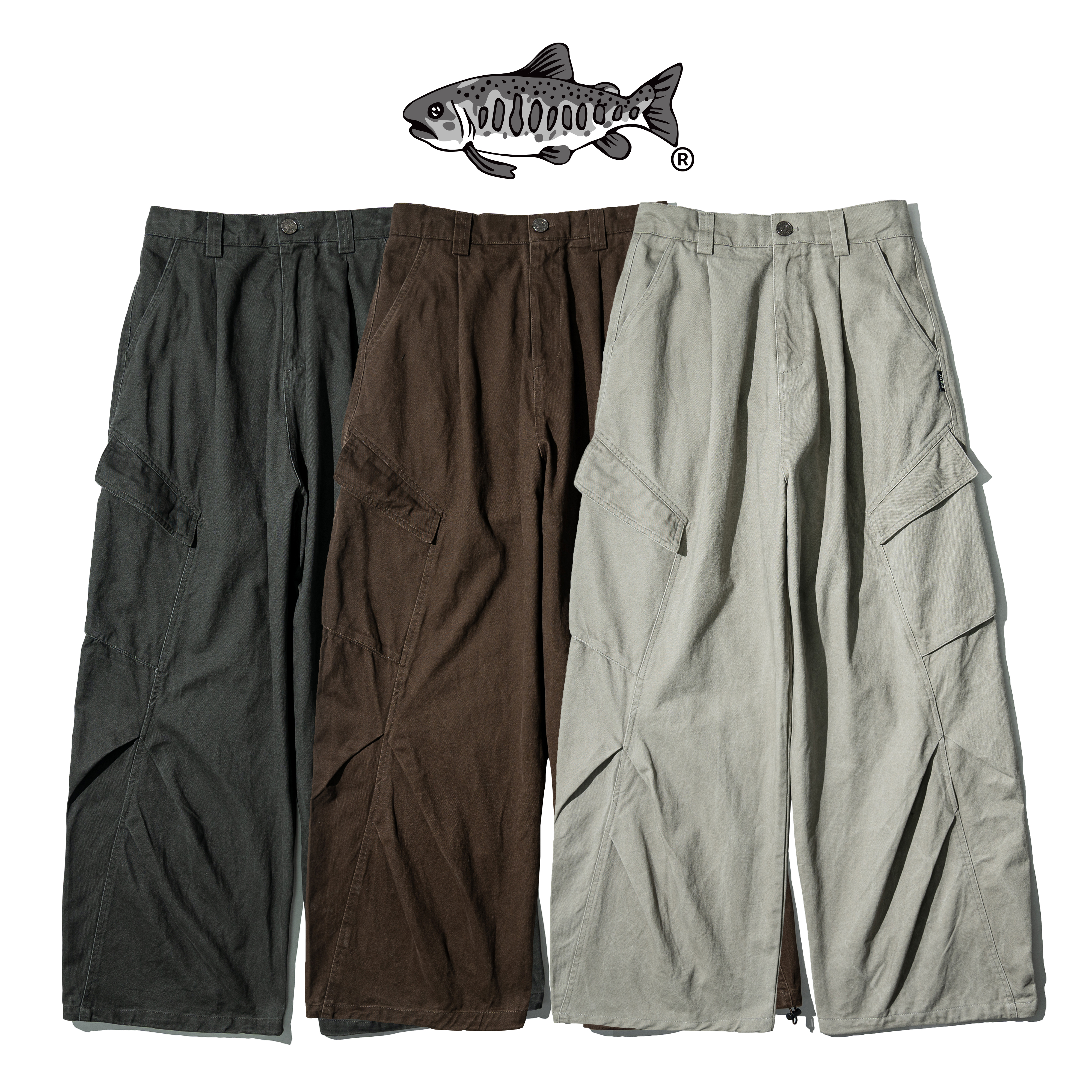 AGILITY Washed Slant Pocket Pants 水洗 斜口袋 工作長褲 [P95]