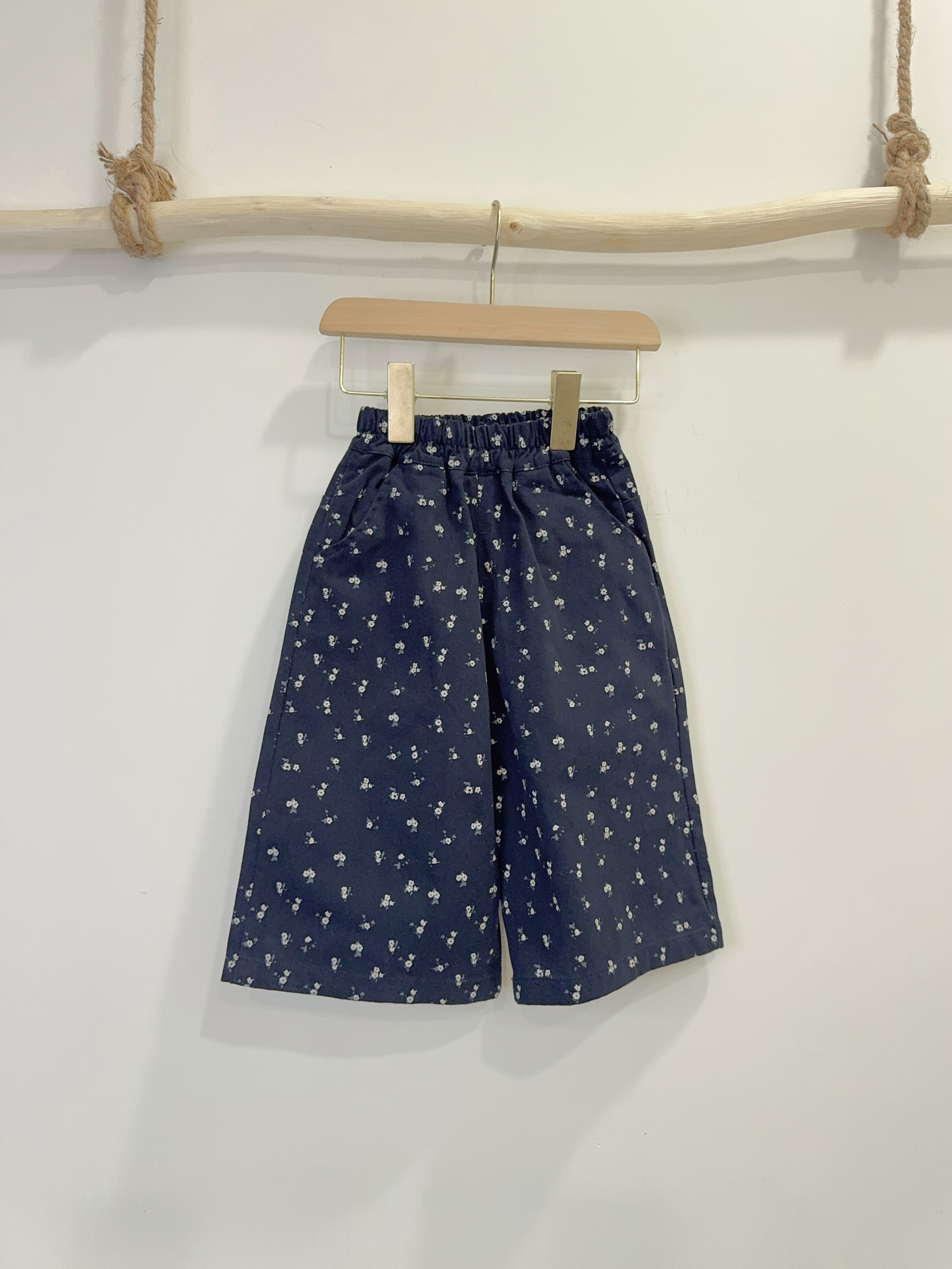 8210古典碎花寬褲A12