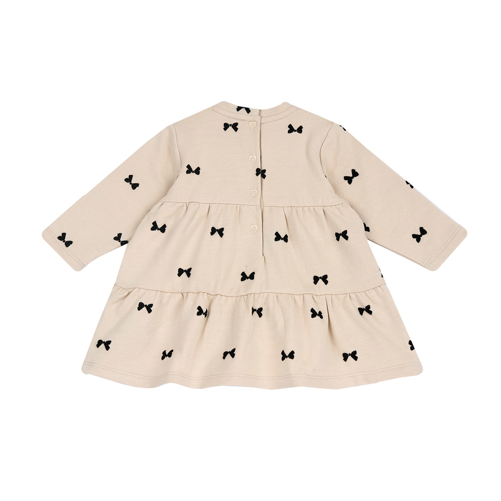 蝴蝶結貴賓-蝴蝶結植絨蛋糕裙洋裝