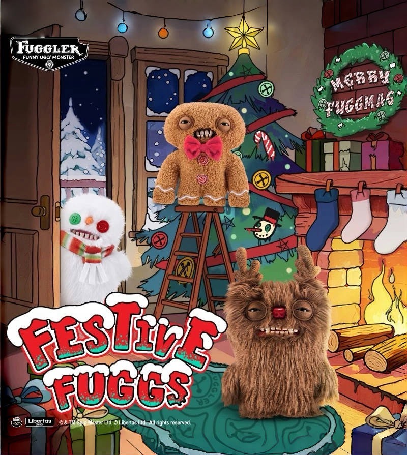 FUGGLER 聖誕節 放克 牙寶 毛絨玩偶 三款